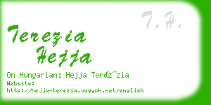 terezia hejja business card